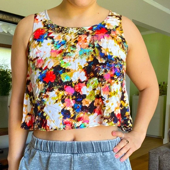 Small floral crop top - Picture 1 of 5